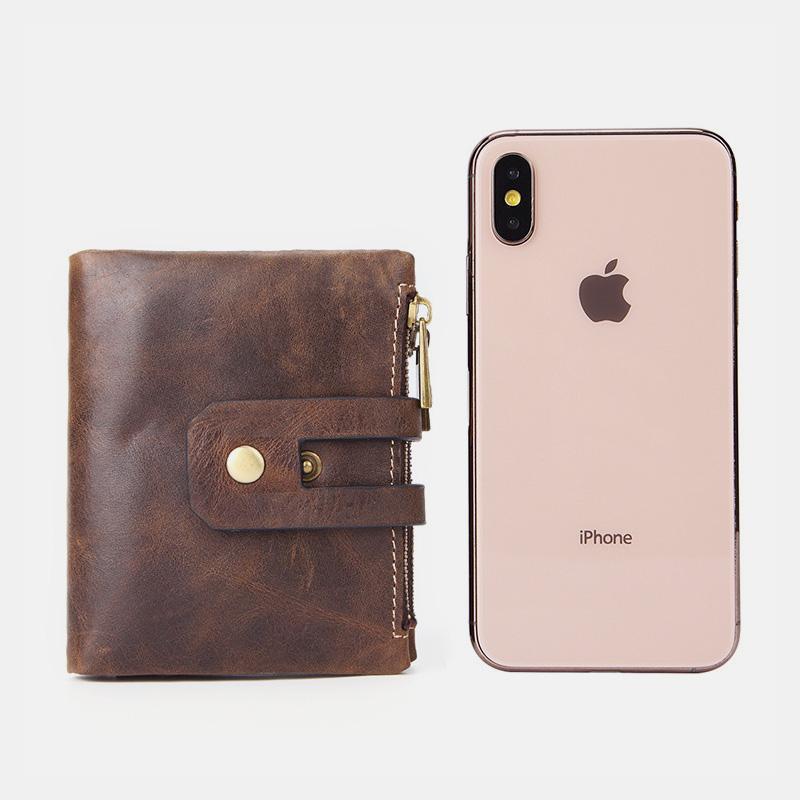 Multifunctional Double Zipper Vintage Wallet – Stylish and Practical - VOTVO
