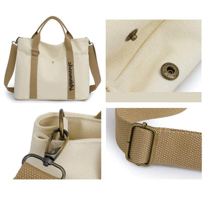 Borsa tote in tela riutilizzabile – Borsa a tracolla impermeabile
