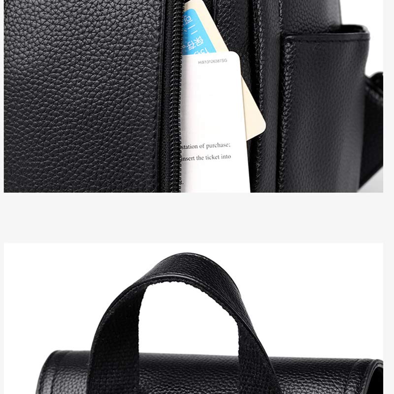 Backpack Purse for Women – Multi-Pocket PU Leather Travel Bag