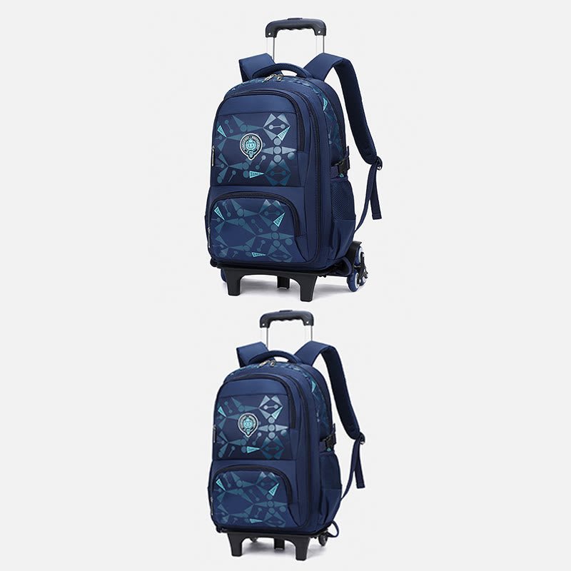 Rolling Wheels Backpack for Teens & Students – Multifunctional Travel Bookbag with Adjustable Straps - VOTVO
