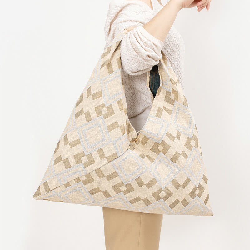 Triangle Underarm Bag for Women - Classic Canvas Shoulder Bag - VOTVO