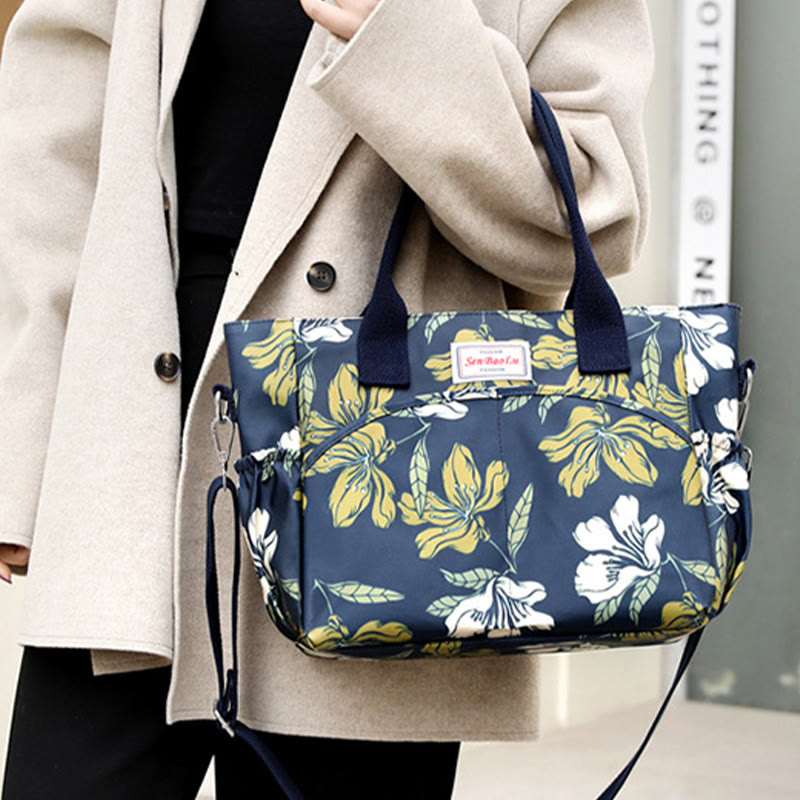 Top-Handle Bag for Women – Ethnic Flower Style Crossbody Handbag, Versatile & Stylish