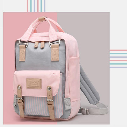 Large Capacity Vintage Laptop Backpack for Women – Multi-Pocket, Stylish & Durable for School & Travel