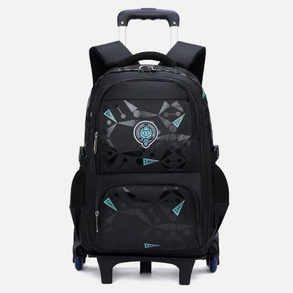 Rolling Wheels Backpack for Teens & Students – Multifunctional Travel Bookbag with Adjustable Straps - VOTVO