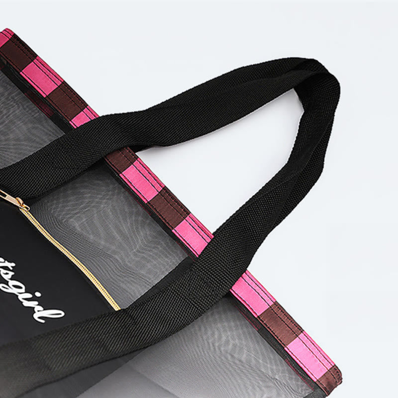 Leisure Beach Bag for Women – Travel & Fitness Nylon Shoulder Bag
