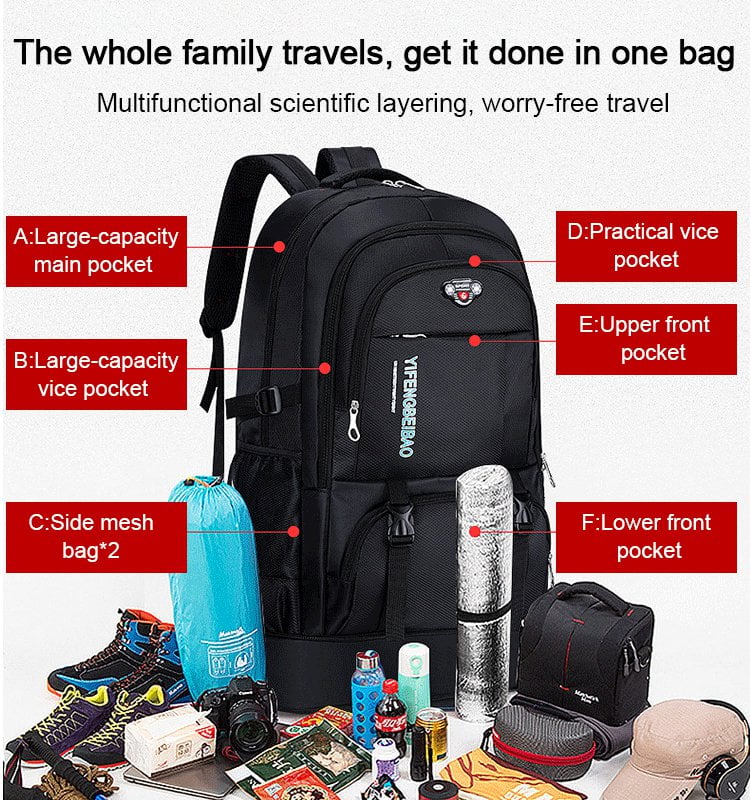 Expandable Oxford Backpack – Large Capacity & Durable for Travel & Work