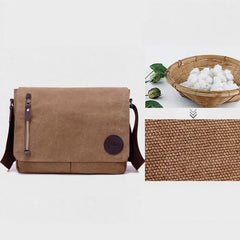 Canvas Messenger Bag for Men Travel Satchel Water Resistant Crossbody Bag - VOTVO