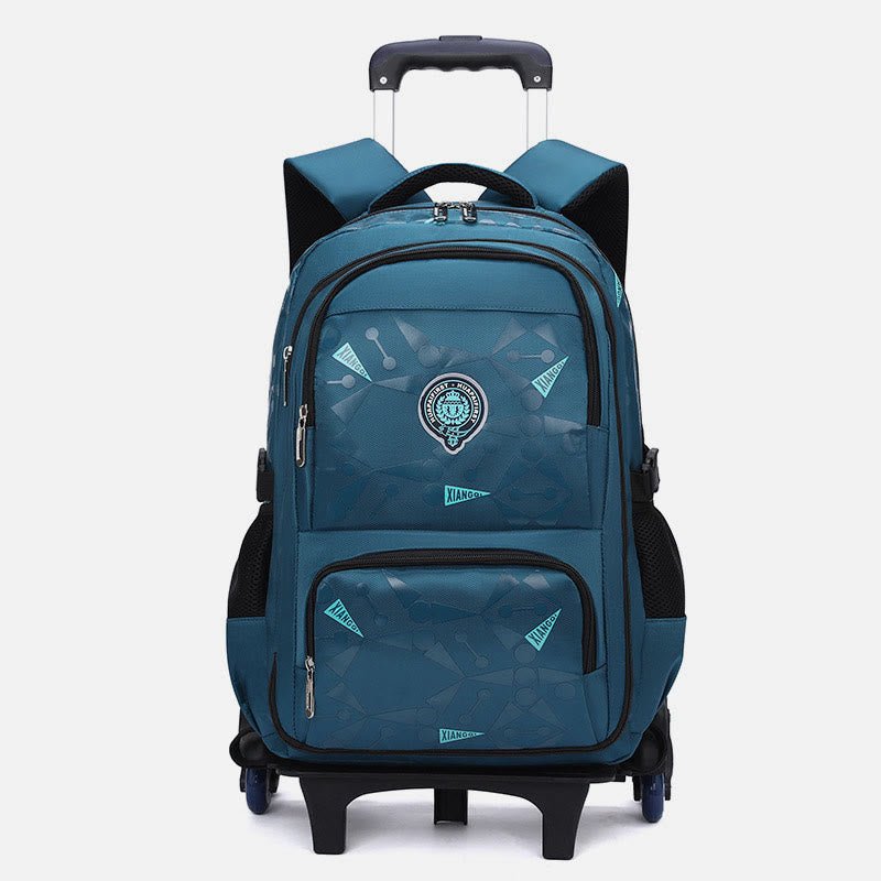 Rolling Wheels Backpack for Teens & Students – Multifunctional Travel Bookbag with Adjustable Straps - VOTVO
