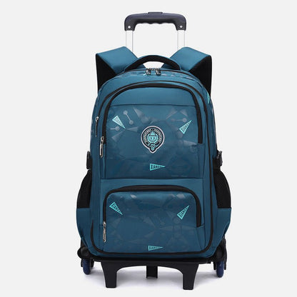 Rolling Wheels Backpack for Teens & Students – Multifunctional Travel Bookbag with Adjustable Straps - VOTVO