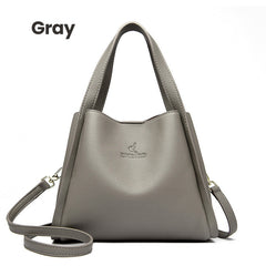 Embossed Soft Leather Handbag – Stylish, Versatile & Timeless Design