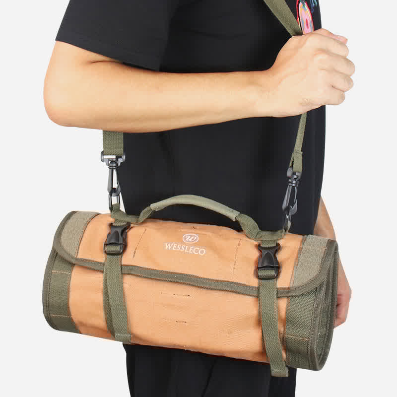Roll Tool Pouch – Rolling Tool Bag Handbag Shoulder Organizer for Men