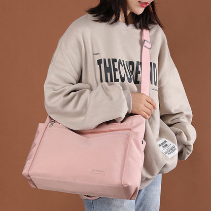 Minimalistic Nylon Tote Bag for Women – Large Handbag for School & Fitness