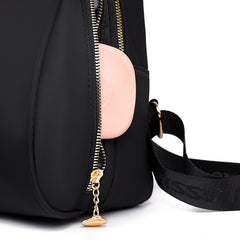 Black Oxford Backpack - Durable and casual, perfect for outdoor activities.