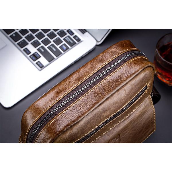 Bull Captain Genuine Leather Crossbody Bag – Stylish & Practical for Daily Use, Travel, and Business