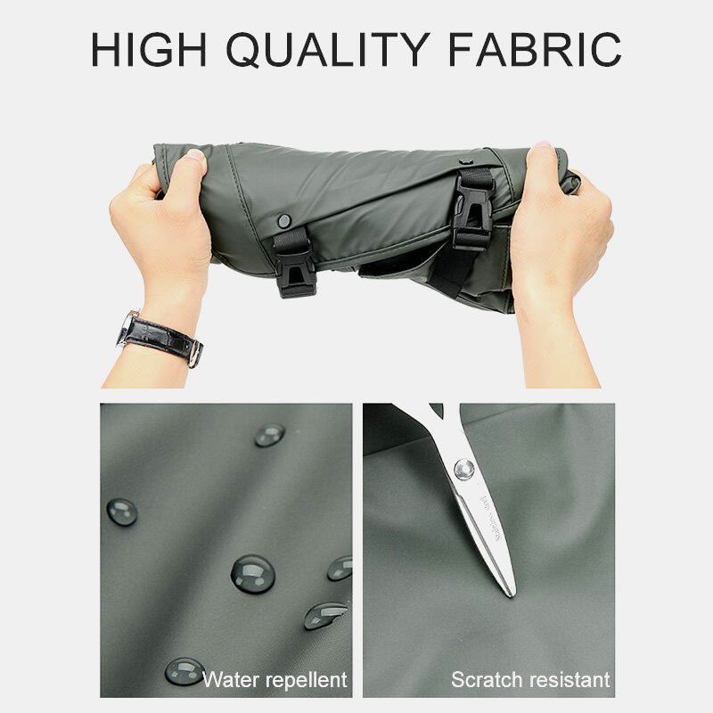 Vintage Waterproof Multi-Pocket Messenger Bag – Durable Nylon Crossbody Bag for Men