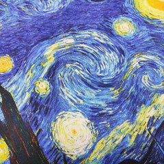 Bolso de mano para mujer - Bolso de playa de lona con pintura al óleo de cielo estrellado