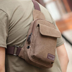 Sling Bag für Herren – Multifunktionale Outdoor-Sport-Brusttasche aus Canvas
