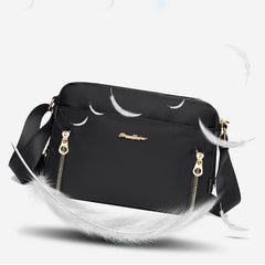 Crossbody Bag for Women – Simple Light Color Waterproof Nylon Bag