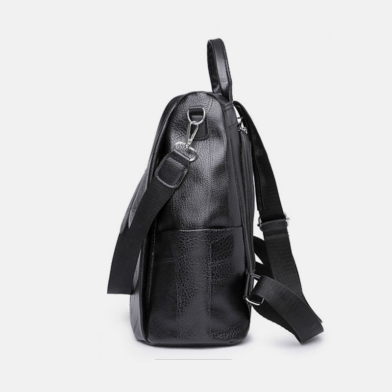 Women’s Leather Convertible Backpack Purse – Anti - Theft Travel Daypack & Shoulder Bag - VOTVO