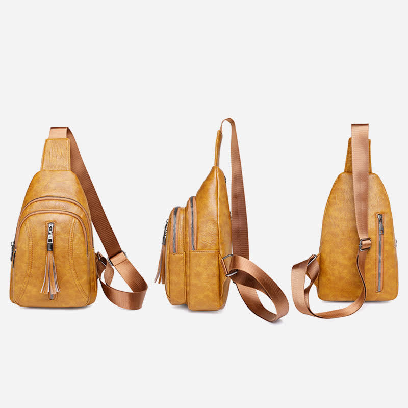 Fashionable Waterproof Sling Bag for Women - Crossbody Purse with Adjustable Strap