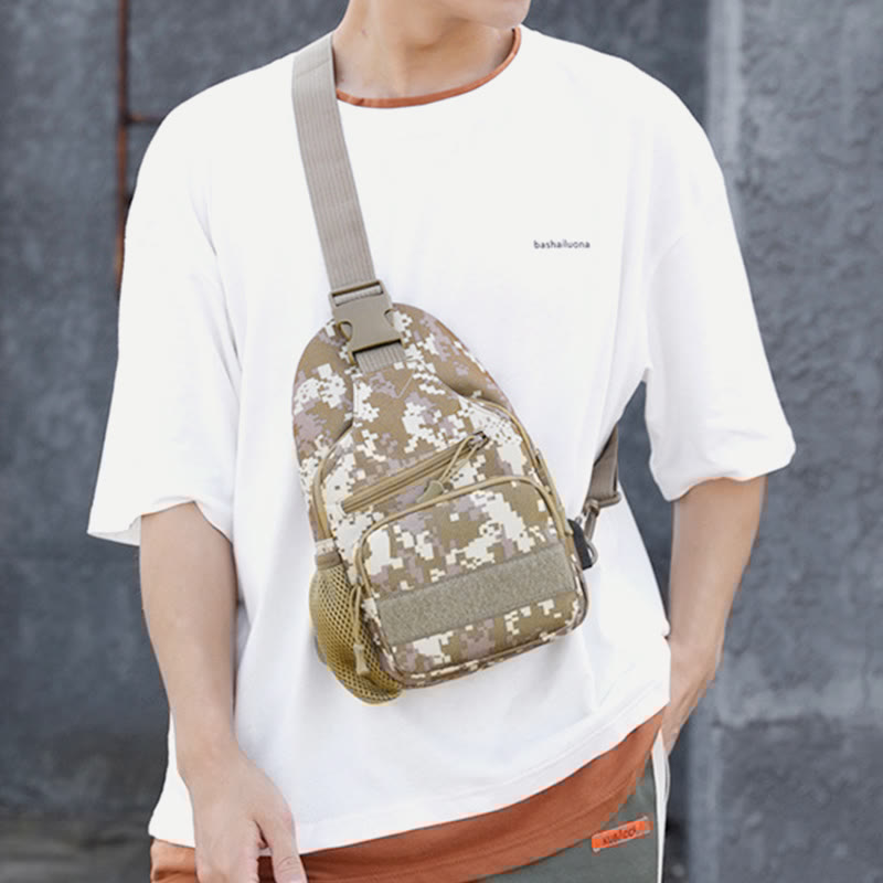 Sling Bag for Men – Canvas Casual Sports Large Chest Bag
