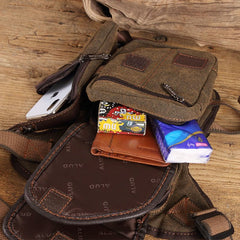 Durable Leg Bag for Men – Vertical Outdoor Sports Canvas Bag with Adjustable Strap - VOTVO