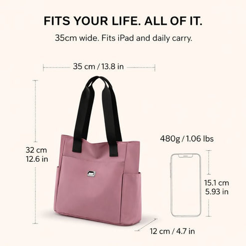 Lumara™ – Waterproof Lightweight Nylon Tote Shoulder Bag