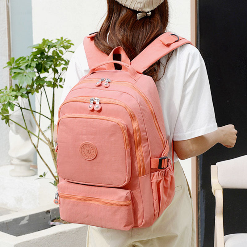 Lightweight Waterproof Backpack – Large Capacity Multi-Pocket Casual Daypack