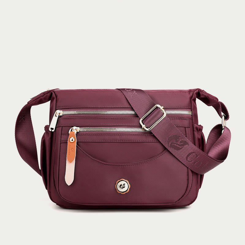 Women’s Minimalist Nylon Crossbody Bag – Water-Resistant Lightweight Daypack
