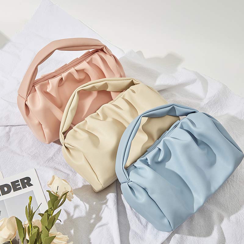 Soft PU Leather Dumpling Cloud Handbag – Women’s Top Handle Hobo Bag Clutch - VOTVO