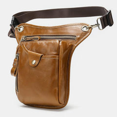 Genuine Leather Retro Sport Waist Bag – Classic Style Meets Practical Functionality - VOTVO