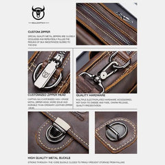 Genuine Leather Multifunctional Waist & Messenger Bag for Men – Versatile Crossbody & Shoulder Bag - VOTVO