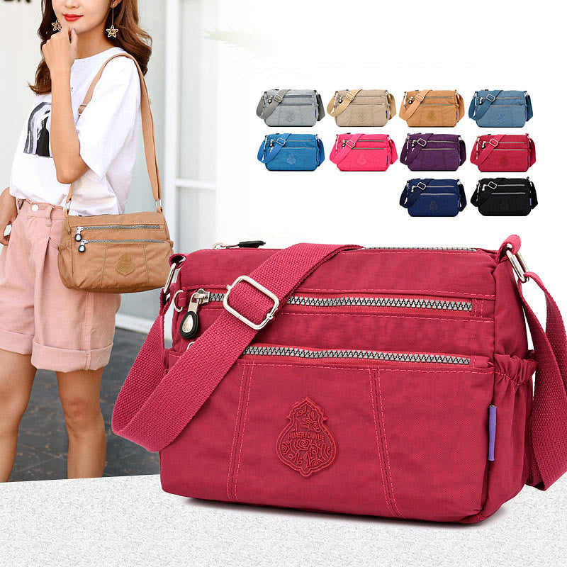 Urban Casual Crossbody Bag for Women – Lightweight Nylon Cloth Mother Bag