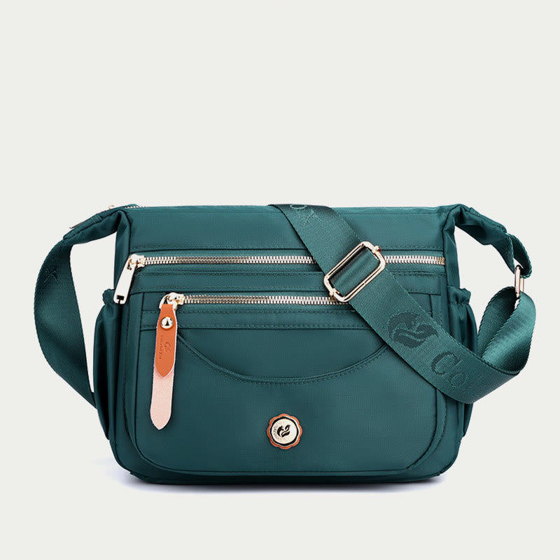 Women’s Minimalist Nylon Crossbody Bag – Water-Resistant Lightweight Daypack