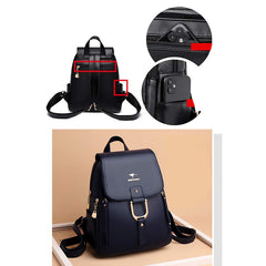 Backpack Purse for Women – Multi-Pocket PU Leather Travel Bag