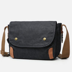 Retro wasserdichte Canvas-Umhängetasche für Herren – Pendler-Messenger-Geldbörse