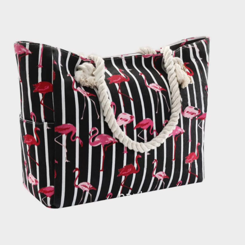 Summer Beach Bag for Women | Printing Canvas Large Capacity Handbag