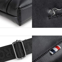 Men's Messenger Bag – Soft PU Leather Crossbody Sling Pack for Travel, Business & Daily Use