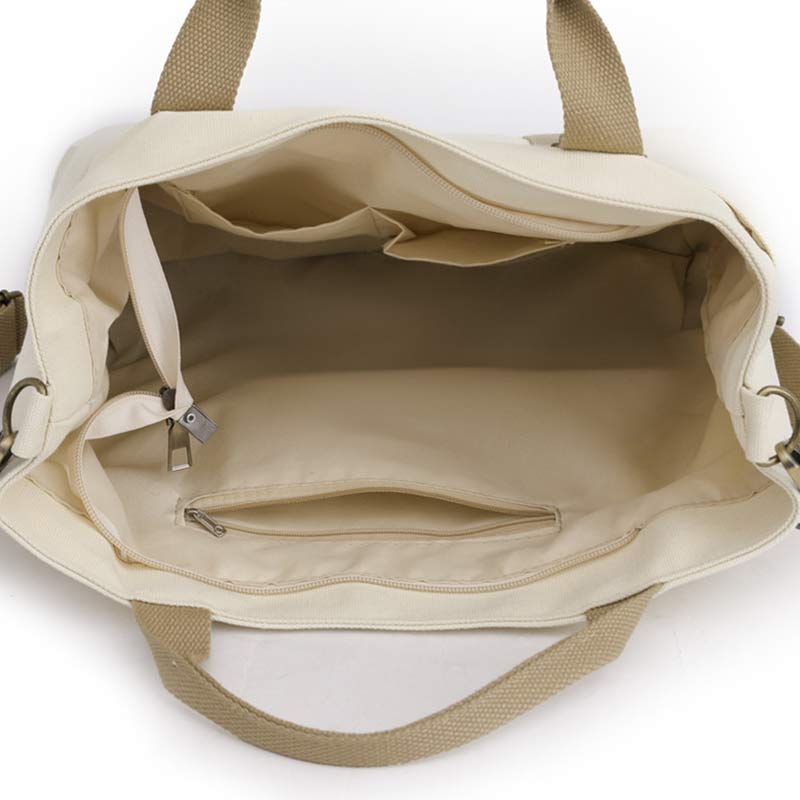 Borsa tote in tela riutilizzabile – Borsa a tracolla impermeabile
