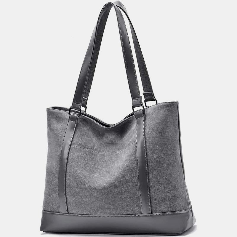Tote Bag for Women – Large Capacity Canvas Laptop Shoulder Bag, Business & Travel Organizer