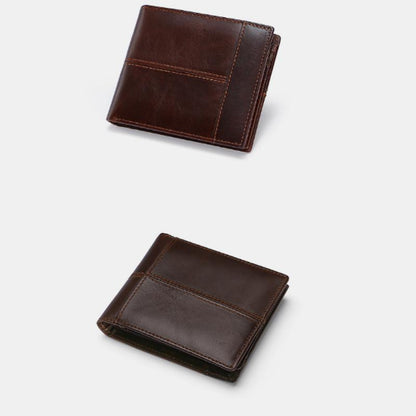 Retro RFID Multi-Slot Wallet – Leather, Stylish and Secure for Men