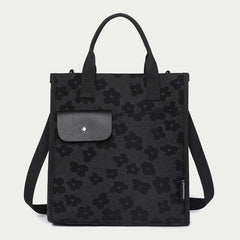 Floral Crossbody Tote Bag – Cute Nylon Shoulder Purse for Office & Daily Use - VOTVO