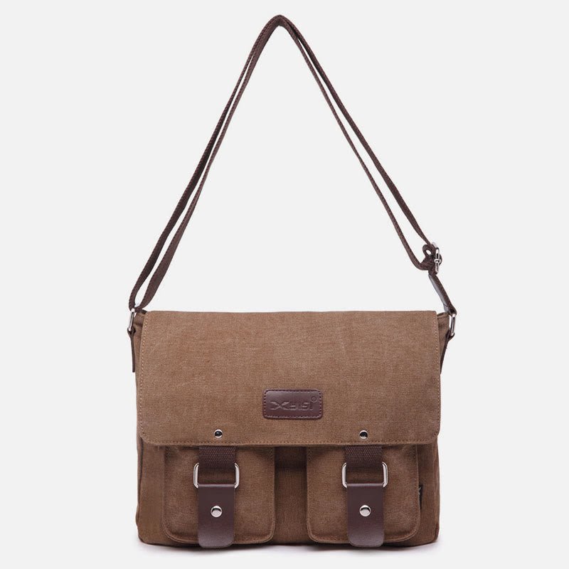 Messenger Bag for Men – Large Capacity Canvas Shoulder Bag for Casual & Daily Use - VOTVO