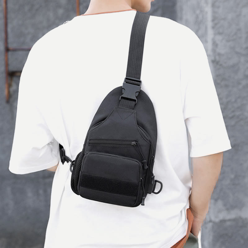 Sling Bag for Men – Canvas Casual Sports Large Chest Bag