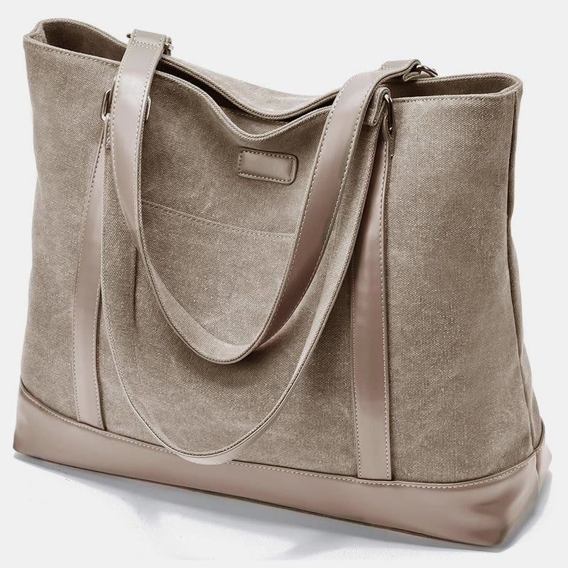 Tote Bag for Women – Large Capacity Canvas Laptop Shoulder Bag, Business & Travel Organizer