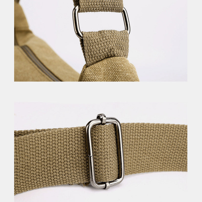 Vintage Canvas Messenger Bag – Large Capacity Shoulder Bag for Daily Use