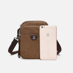 Belt Loop Holster Phone Purse - Small Canvas Crossbody Side Shoulder Bag - VOTVO