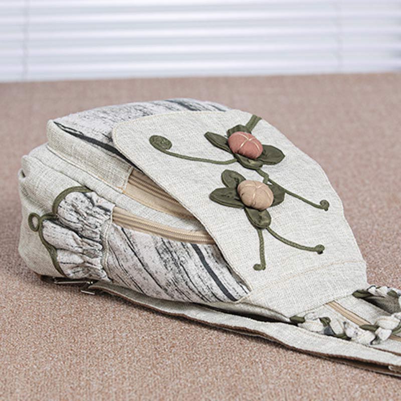 Multifunctional Large Capacity Floral Printed Canvas Backpack | Stylish & Practical for Travel, School, and Daily Use - VOTVO