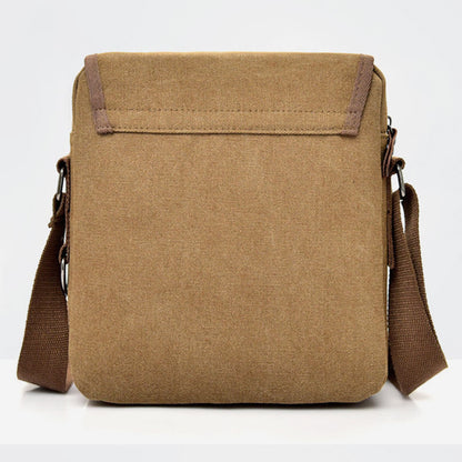 Retro Canvas Messenger Bag for Men – Crossbody Shoulder Bag for Business & Travel