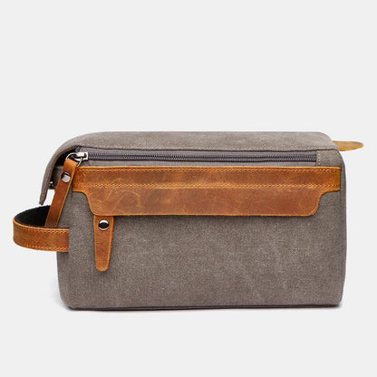 Retro Canvas Storage Makeup Pouch – Travel Toiletry Bag for Women & Men